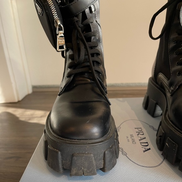 Prada Monolith Boots with Pouch - Picture 7 of 11